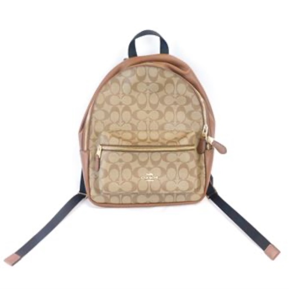 Coach Medium Charlie Backpack In Signature Canvas - Picture 5 of 15
